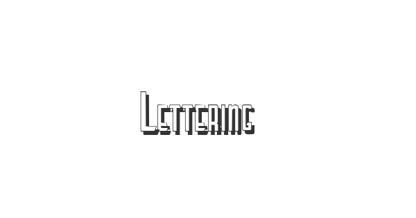 Lettering Deco Shadow font thumbnail